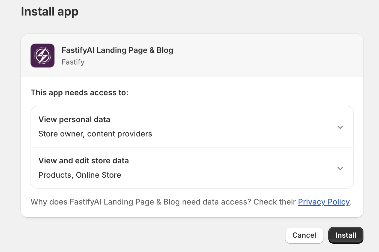 Shopify Integration
